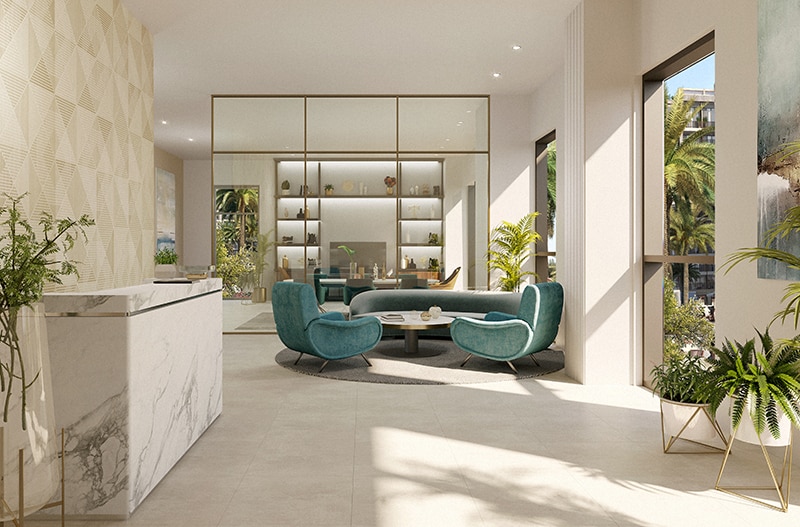 Interior Summer by Emaar in Creek Beach. Luxury apartments for sale in Dubai