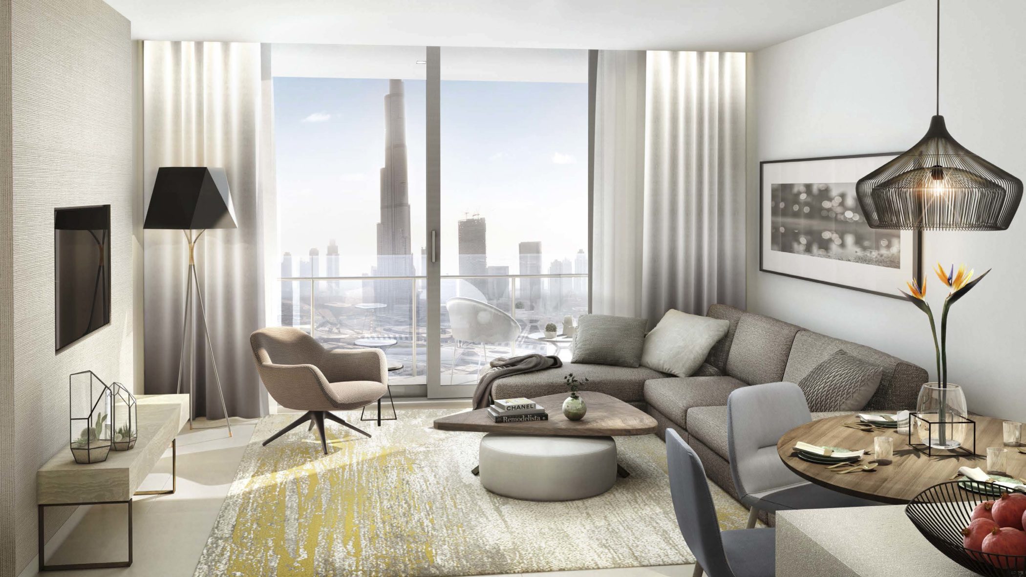 Interior Vida Residences Dubai Mall by Emaar at Downtown Dubai