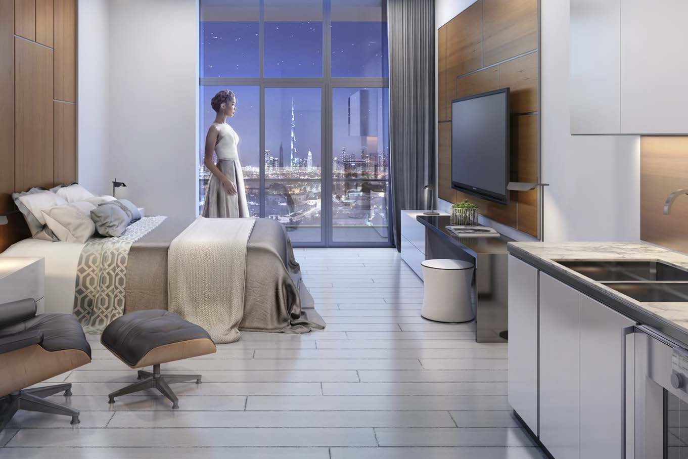 Aliyah by Azizi in Dubai Healthcare City. Luxury apartments for sale in Dubai