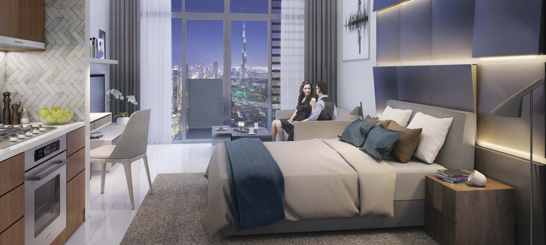 Farhad by Azizi in Dubai Healthcare City. Luxury apartments for sale in Dubai