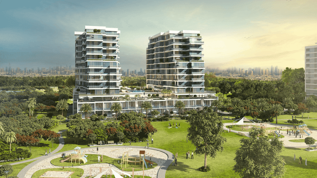 Apartments on The Park by Damac at Damac Hills. Luxury apartments for Sale in Dubai