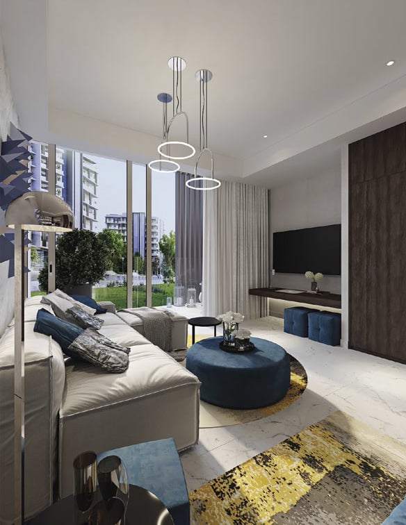 Mag Eye Apartments by Mag Eye at District 7 MBR City. Luxury apartments for Sale in Dubai