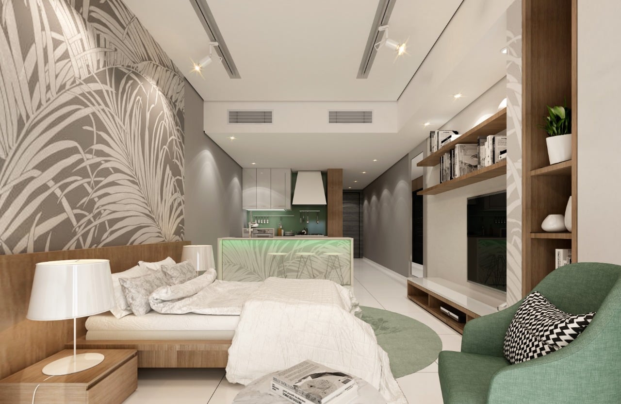 Blue Wave Tower by Tiger Group. New Furnished Apartments for Sale