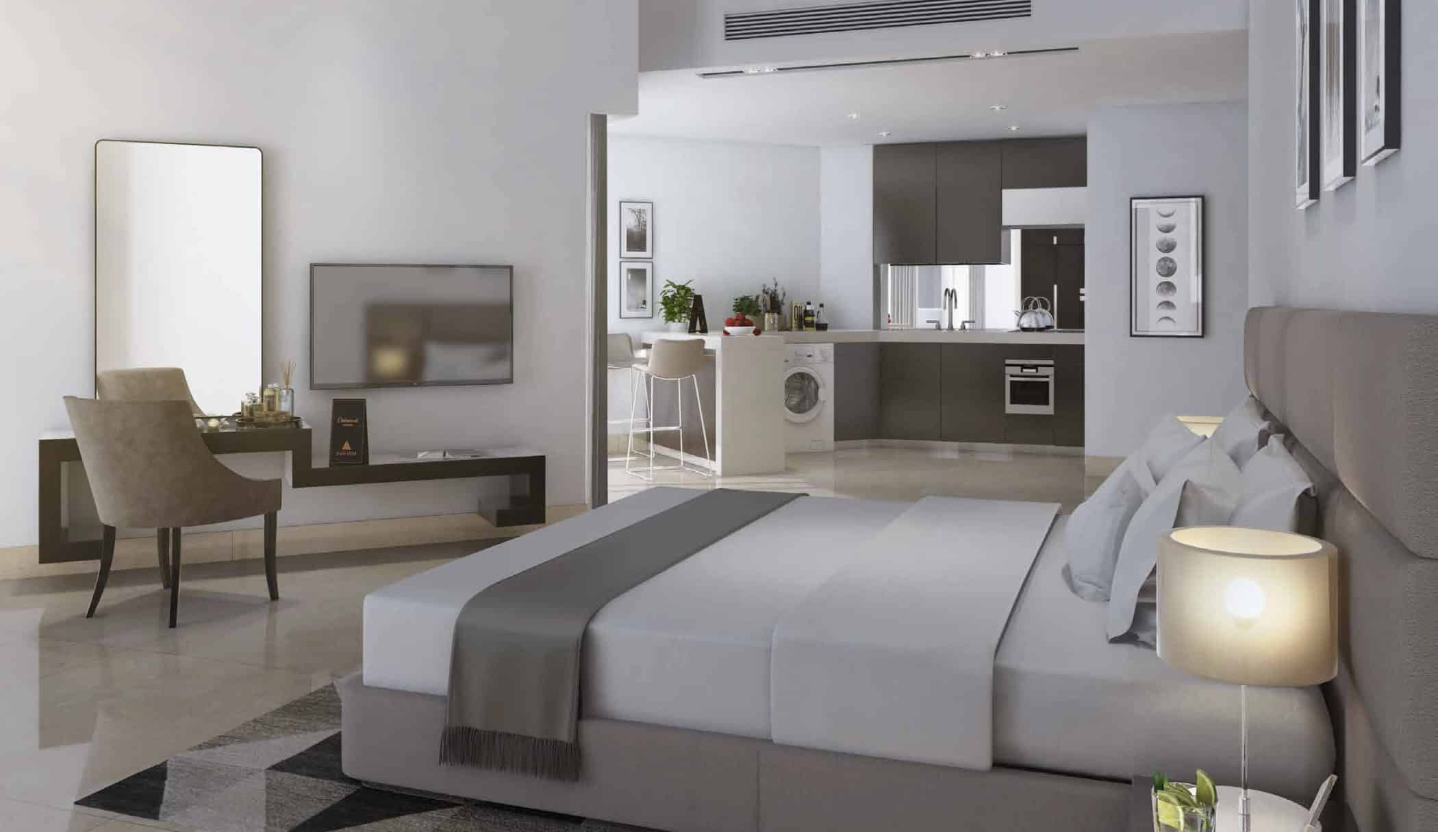 SAAM Vega by Oakwood at Falcon City, Dubai. Premium studios, 1, 2 and 3 bedroom apartments for sale in Dubai