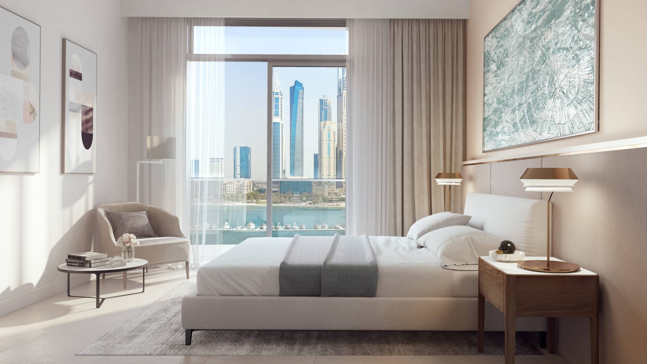 Marina Vista Villas by EMAAR in Emaar Beachfront, Dubai. Premium 3 and 4 bedroom villas for Sale in Dubai