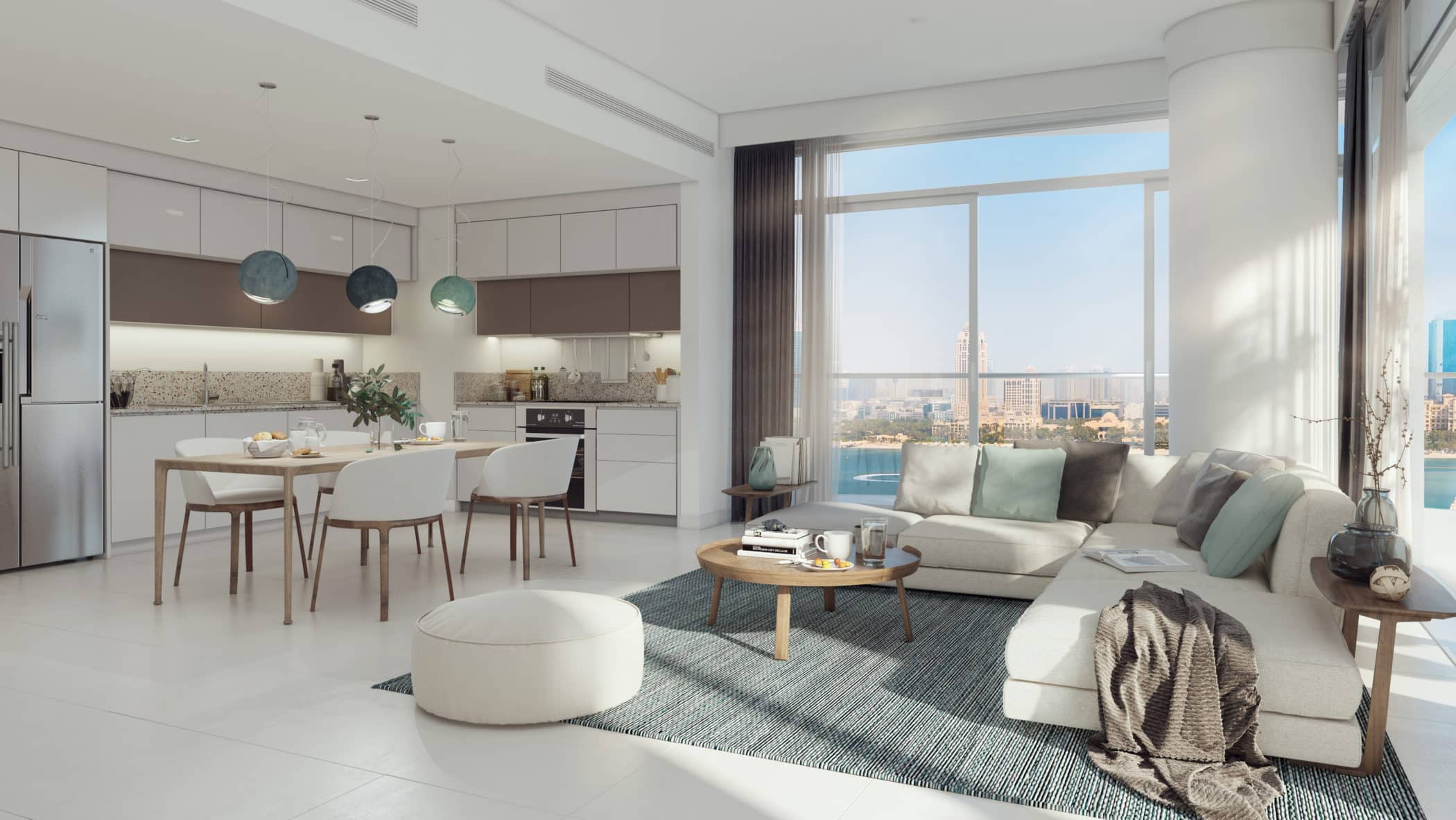 Marina Vista Villas by EMAAR in Emaar Beachfront, Dubai. Premium 3 and 4 bedroom villas for Sale in Dubai